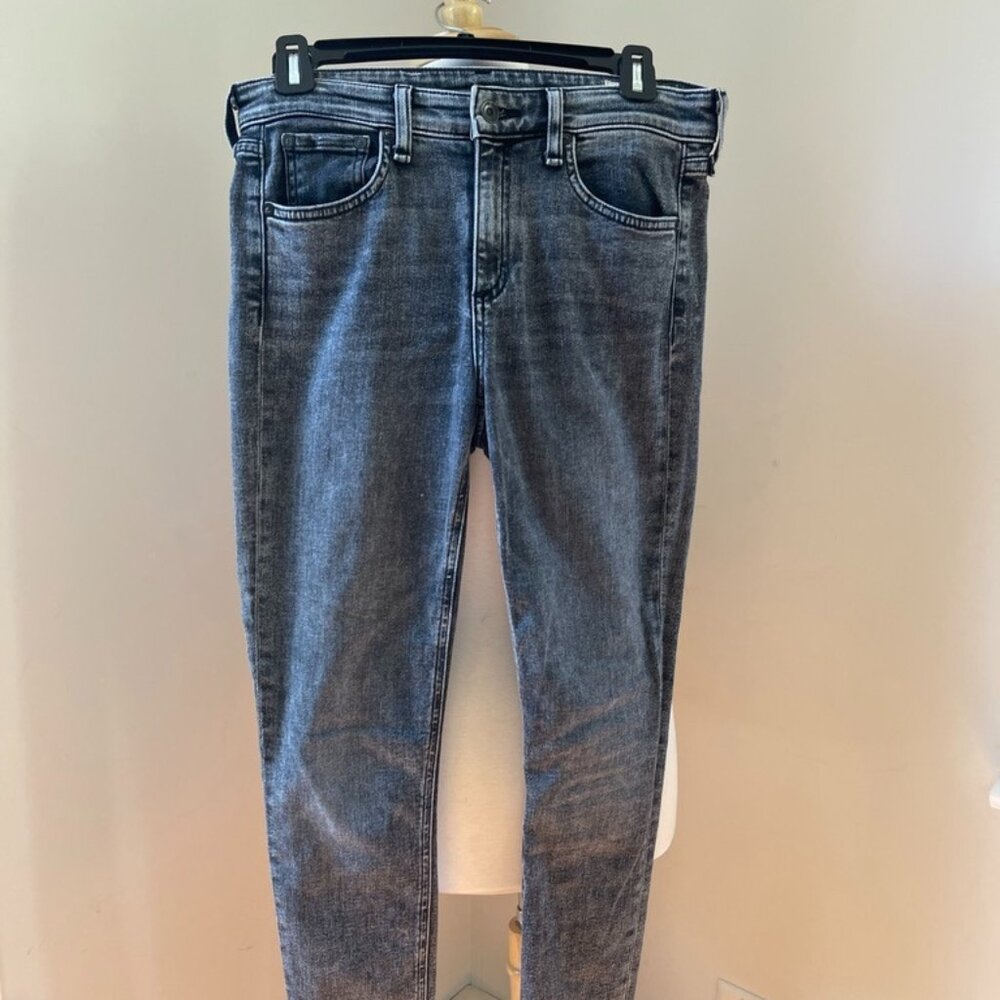 Rag & Bone Black Denim Jeans with Raw Hem Size 27